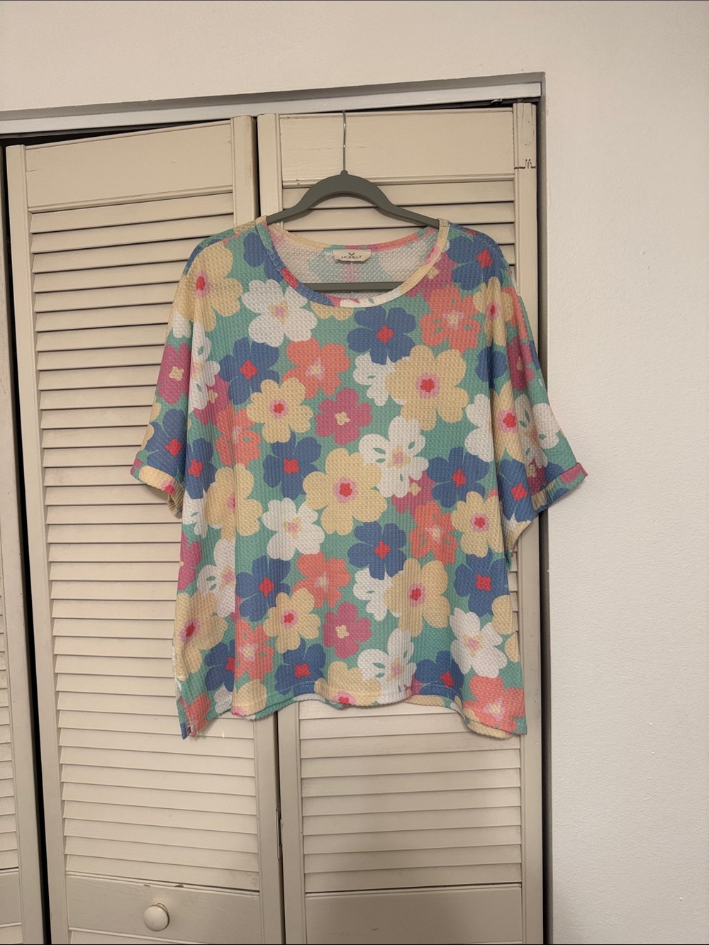 Hopely Floral Print Short Sleeve Women’s Top - Multicolor